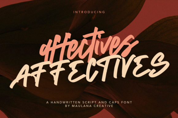 Affectives: The Script Font That Elevates Digital Marketing Visuals