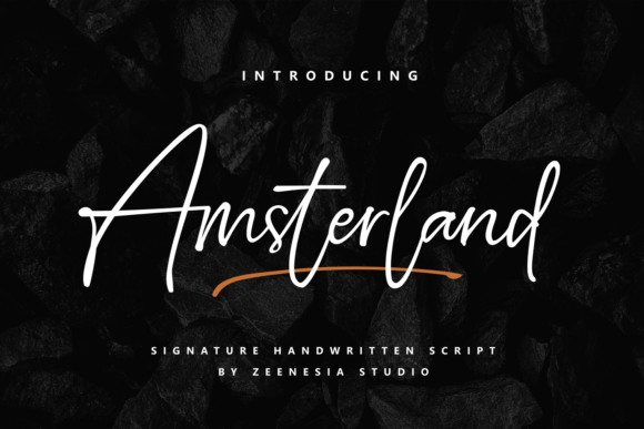 Amsterland: A Handwritten Font for Modern Web Design