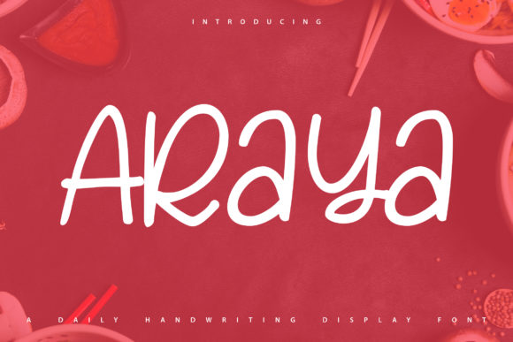 Araya: A Sweet Handwritten Font for Modern Branding Projects