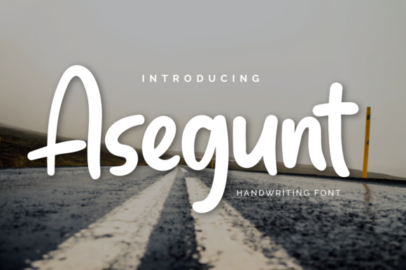 Asegunt: A Relaxed Handwritten Font for Editorial Design