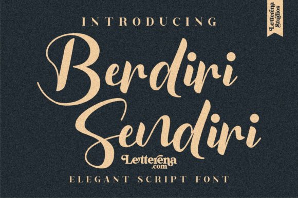 Berdiri Sendiri: The Perfect Handwritten Font for Crafters