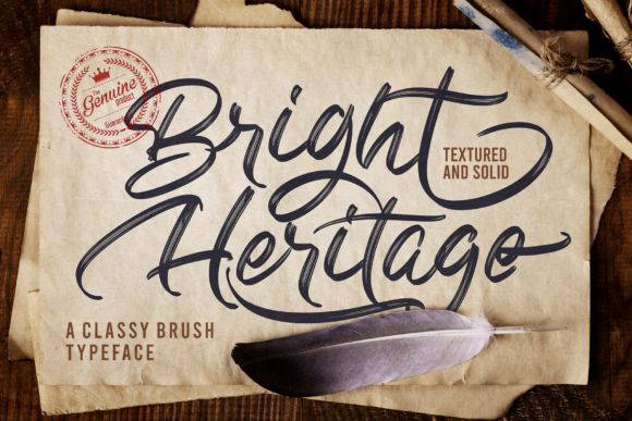 Bright Heritage: A Handwritten Font for Editorial Design