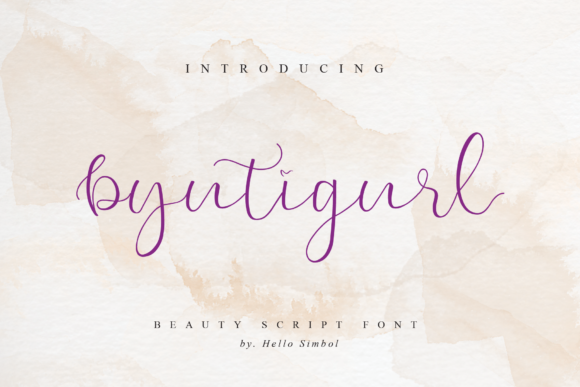 Byutigurl: A Romantic Handwritten Font for Your Brand