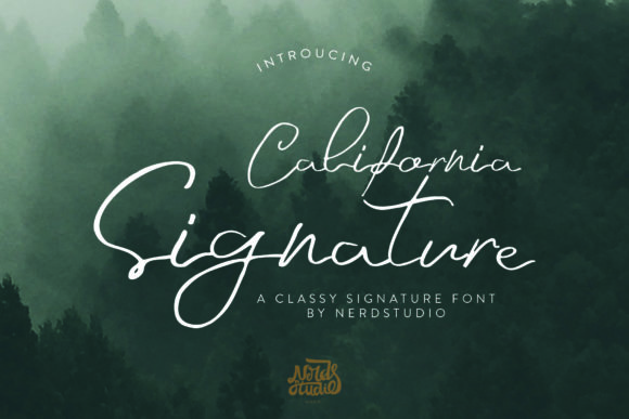 California Signature: A Modern Script Font for Web Design