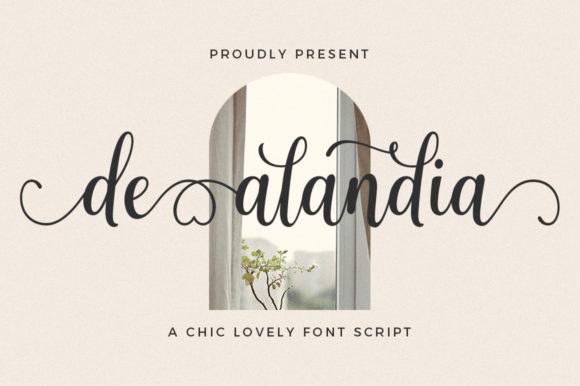 De Alandia: A Stylish Script Font for Modern Campaign Design