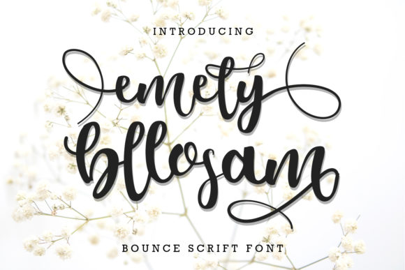 Emely Bllosom: A Bouncy Script Font for Web Design