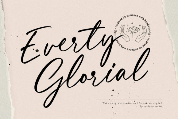 Everty Glorial: A Modern Script Font for Your Brand