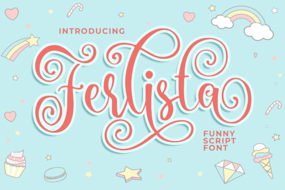Ferlista: A Playful Script Font for Editorial Design