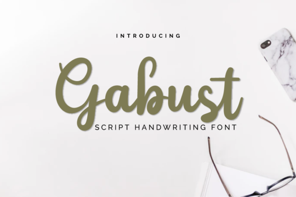 Gabust: A Sweet Handwritten Font for Crafters