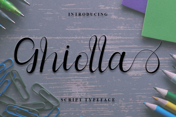 Ghiolla: A Delicate Script Font for Editorial Design