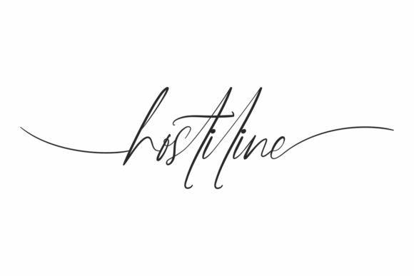Hostiline: A Handwritten Font for Bold Marketing