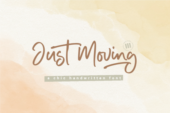 Just Moving: A Handwritten Font for Bold Branding