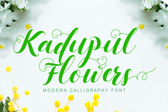 Kadupul Flowers: The Script Font That Elevates Campaign Typography