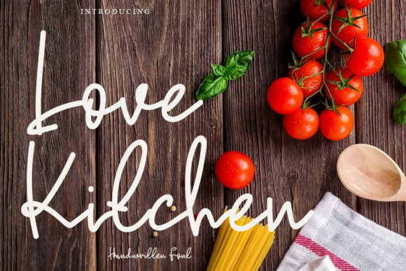 Love Kitchen: A Charming Handwritten Font for Small Business