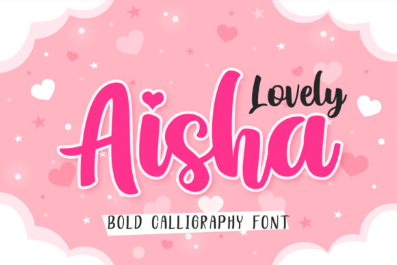 Lovely Aisha: A Charming Script Font for Modern Branding Projects