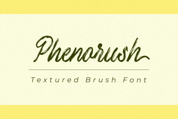 Phenorush: A Delicate Script Font for Web Design
