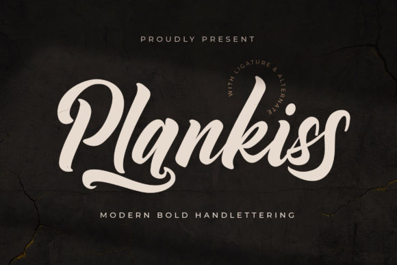 Plankiss: A Bold Script Font for Web Design