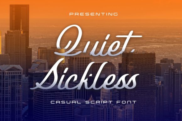 Quiet Sickless: A Delicate Script Font That Elevates Brand Identity