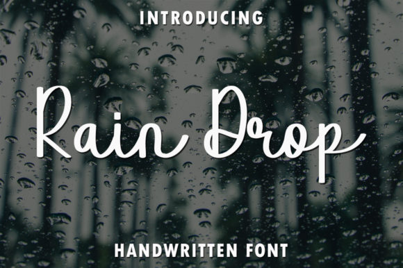 Rain Drop: A Delicate Handwritten Font for Editorial Design