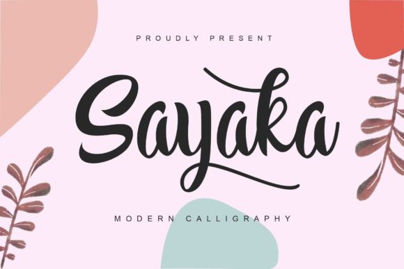 Sayaka: A Premium Script Font for Campaigns