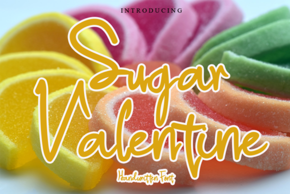 Sugar Valentine: A Charming Handwritten Font for Editors