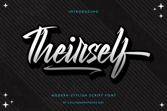 Theirself: A Bold Script Font That Elevates Brand Identity