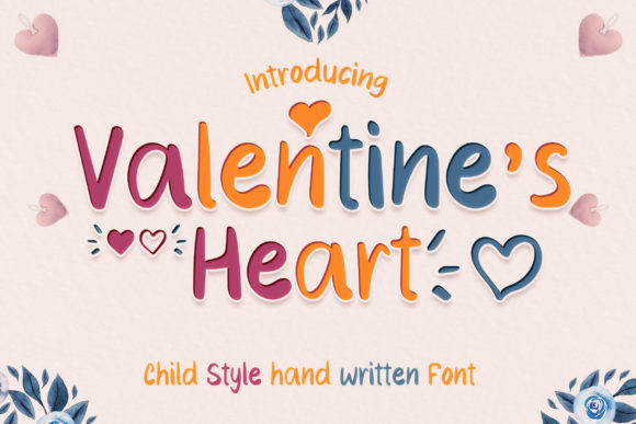 Valentine's Heart: A Joyful Handwritten Font for Modern Web Design