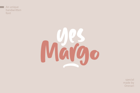 Yes Margo: A Bold Handwritten Font for Playful Branding